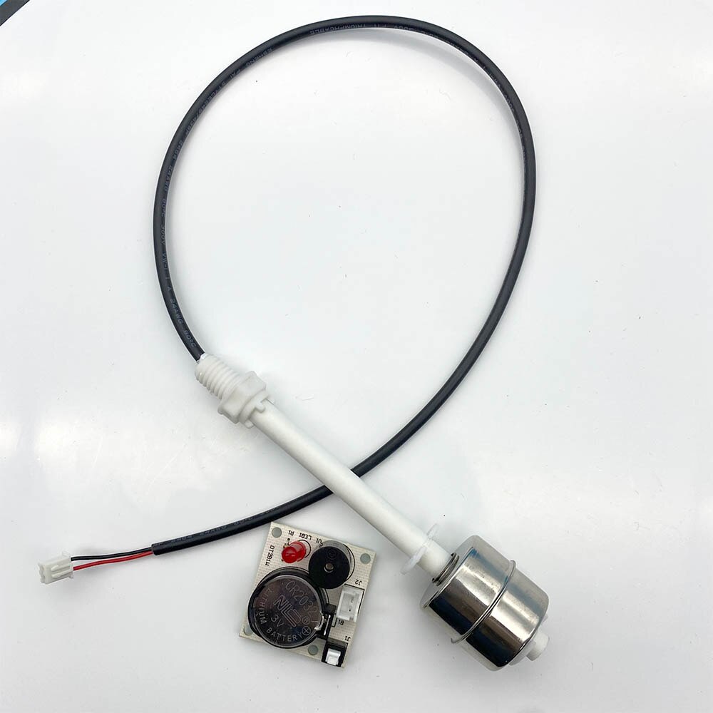 UV Ink Tank 250ml with Liquid Sensor Stirring Motor 24V for UV Printer White Inks Sub Tank UV Bulk Tank Alarm Buzzer and Light: 10cm float