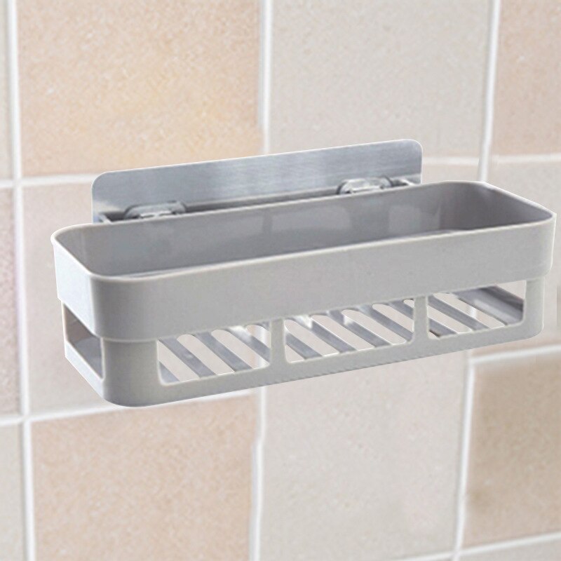 Bathroom Shelf Toilet Kitchen Triangle Towel Storage Wall-free Punching Wall Hanging Bathroom Accessories Kitchen Accessories: Gray-R