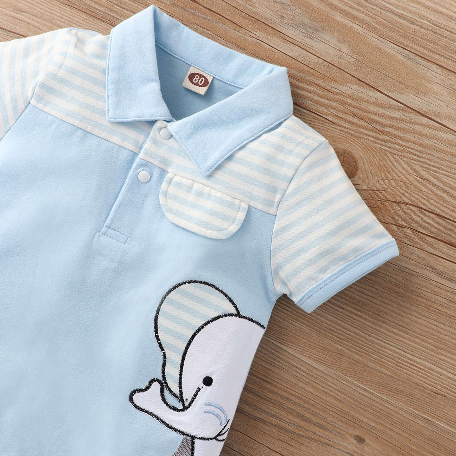 Baby Baby Boy Kleding Cartoon Gestreepte Jumpsuit Een Stuk Romper Kinderen Jongens Zomer Kleding Outfit Voor Pasgeborenen 3-18M Боди