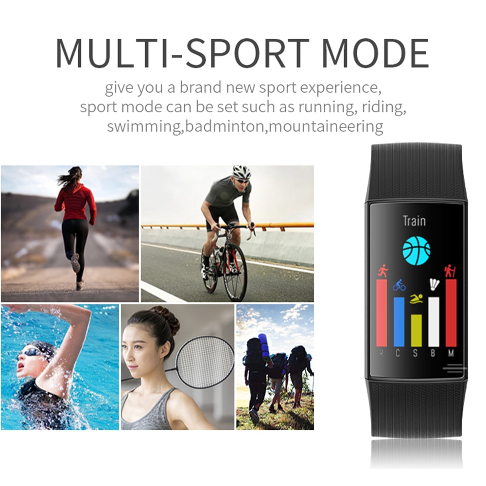 1.14Inch Smart Band Touch Screen Heart Rate Blood Pressure Smart Watch Wristband Waterproof Health Fitness Bracelet Smarthwatch