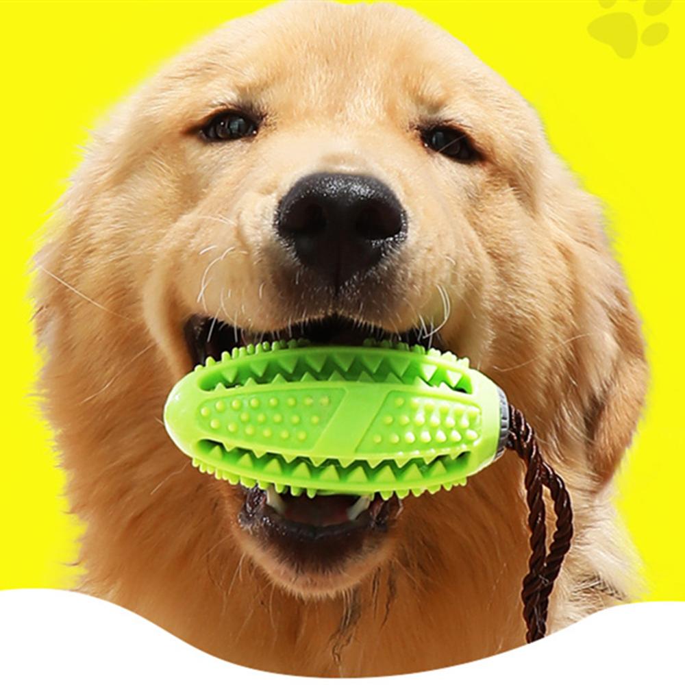 Huisdier Hond Speelgoed Speelgoed Grappige Interactieve Elasticiteit Bal Hond Kauwen Speelgoed Voor Hond Tand Schoon Bal Van Voedsel Extra tough Rubber Voetbal