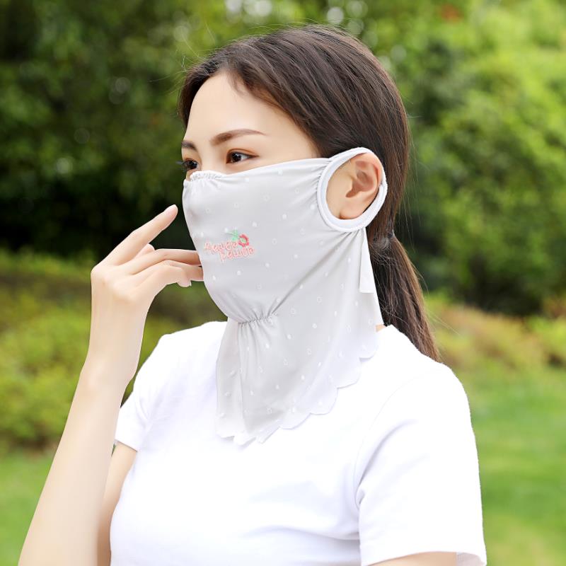 draussen Sport Frauen Maske Sonne UV Schutz Ultra Dünne Sommer Sonnencreme Volle Gesicht Maske: 5