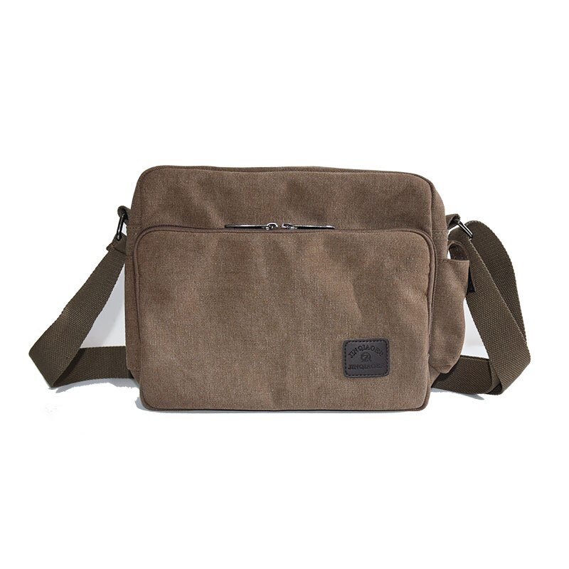 Hommes Toile Sac décontracté Voyage hommes Sac À Bandoulière De Luxe Hommes Messenger Sacs: coffee