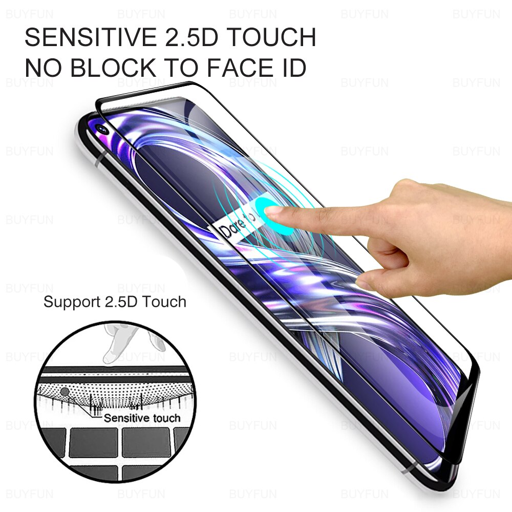 2 stück hd-displayschutzfolie aus gehärtetem glas für oppo realme 8i 8 5g 8 pro 9 pro 9 pro + 9 pro + plus schutzglas für rmx 3151 6.6 "