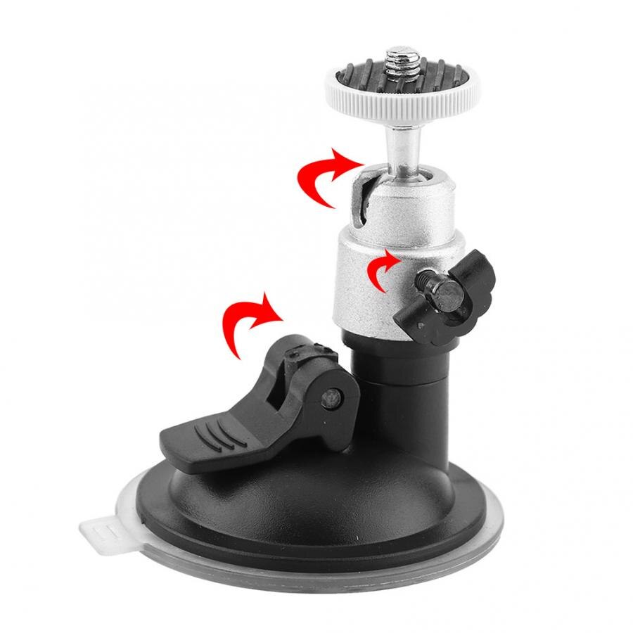 monopod Windshield Suction Mount Cup Holder 1/4 Ball Head Holder is Convenient For Adjusting Camera/Vedio DVR tripode camara