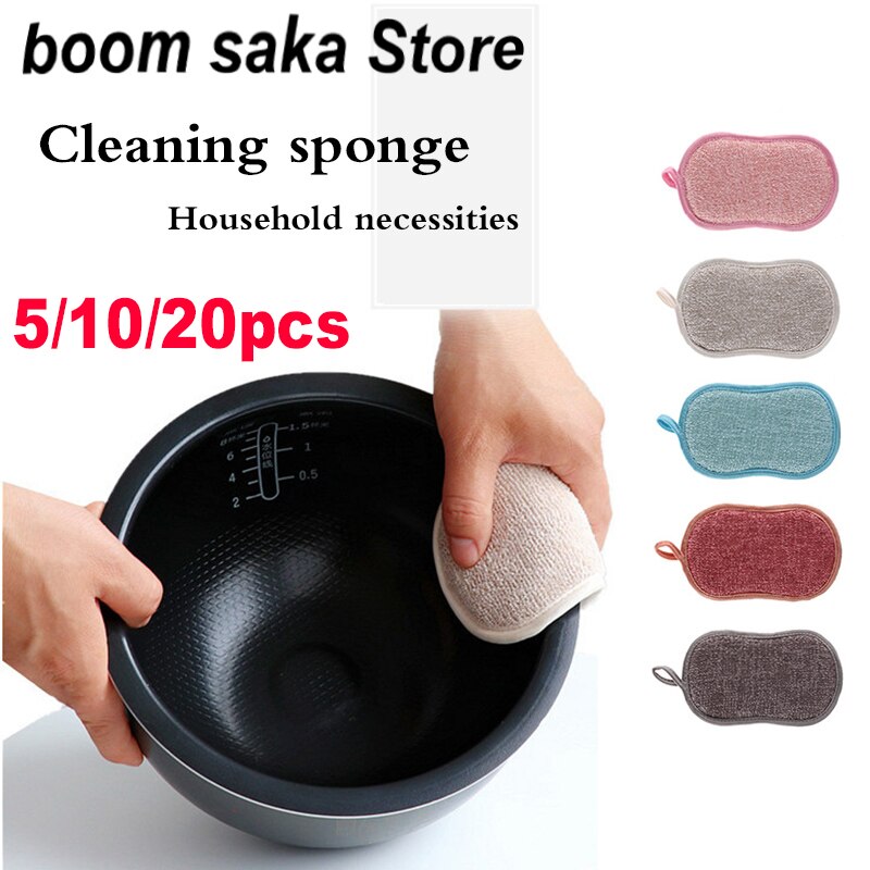 Household Magic Sponge For Moving Kitchen Accessories Bathroom Cleaning scourer pan brush Scouring Pad