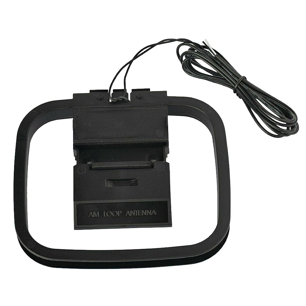 Signal Receiver Home AM Loop Antenna Radio Audio System Wire Connector Stable Indoor FM Theater 2Pin Rustproof Stereo Sound