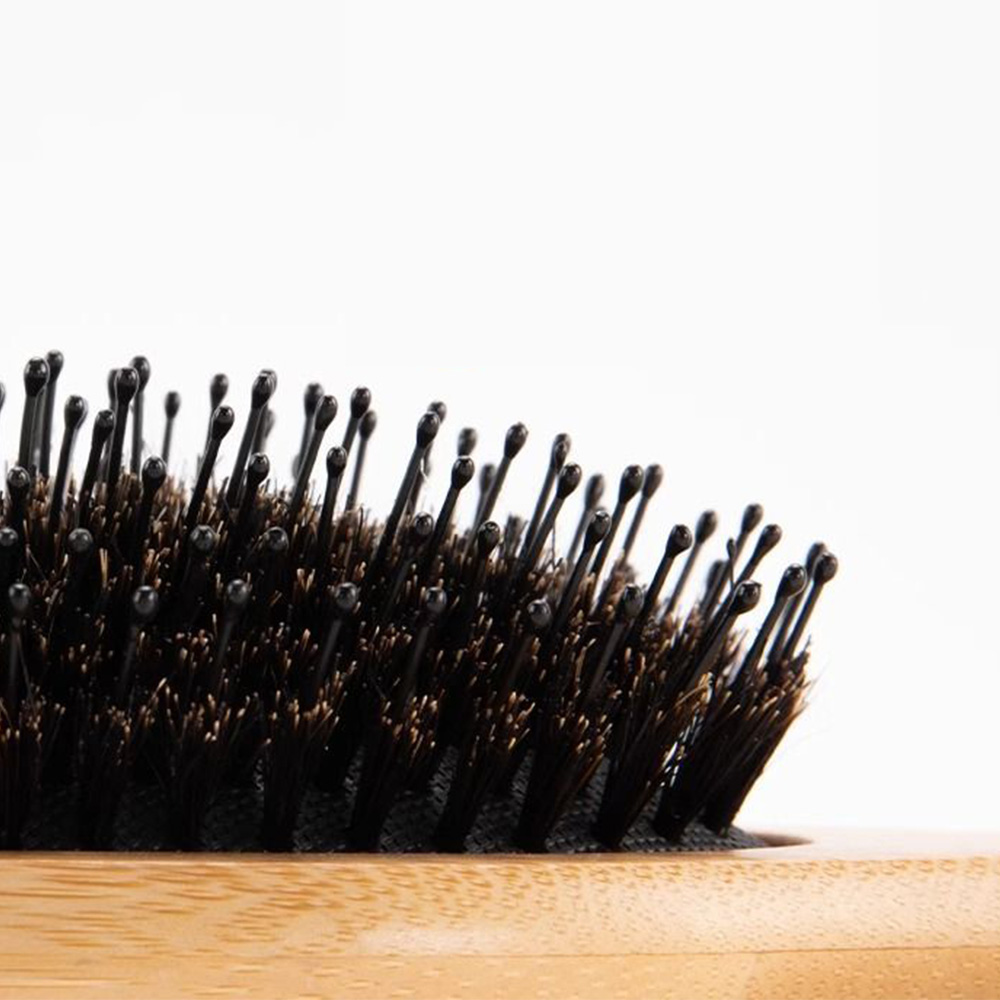 Cepillo de pelo de cerdas suaves para mujer, peines de madera para el cabello, cepillo alisador de desenredar, peine para el cabello, accesorios de peluquero