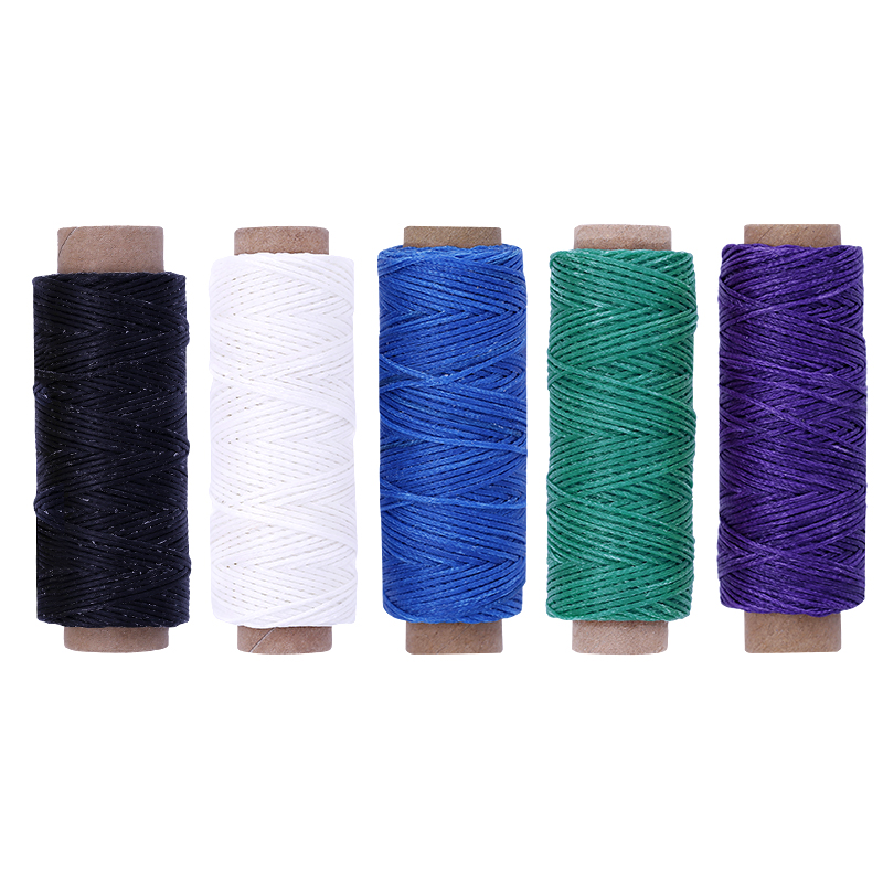 KAOBUY Colors Waxed Thread Leather Sewing Thread,Hand Stitching Thread For Hand Sewing Leather and Bookbinding: type 6