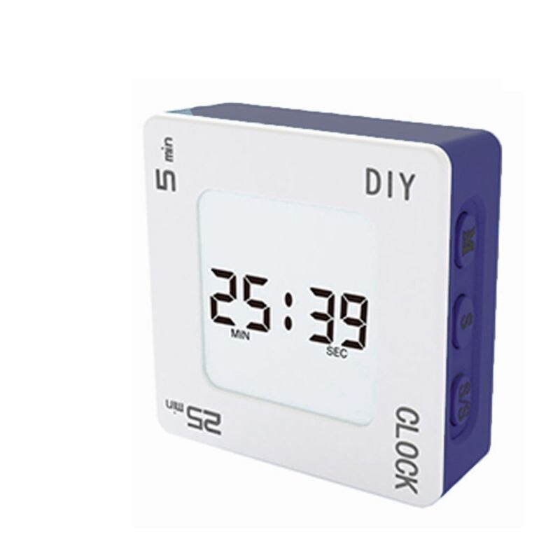 DIY Time Management Pomodoro Timer Square Alarm Clock for Students: 5