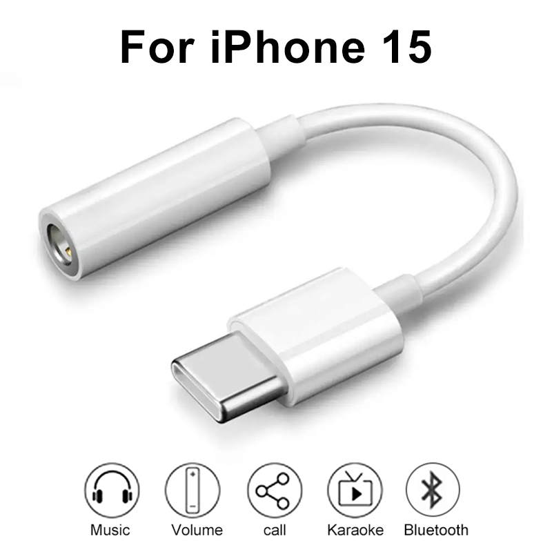 Lightning To 3.5mm Jack Headphone Aux Cable For Apple iPhone 14 Pro Max 13 12 11 XS X 15 Pro USB Type C Connector Audio Adapter: Yellow