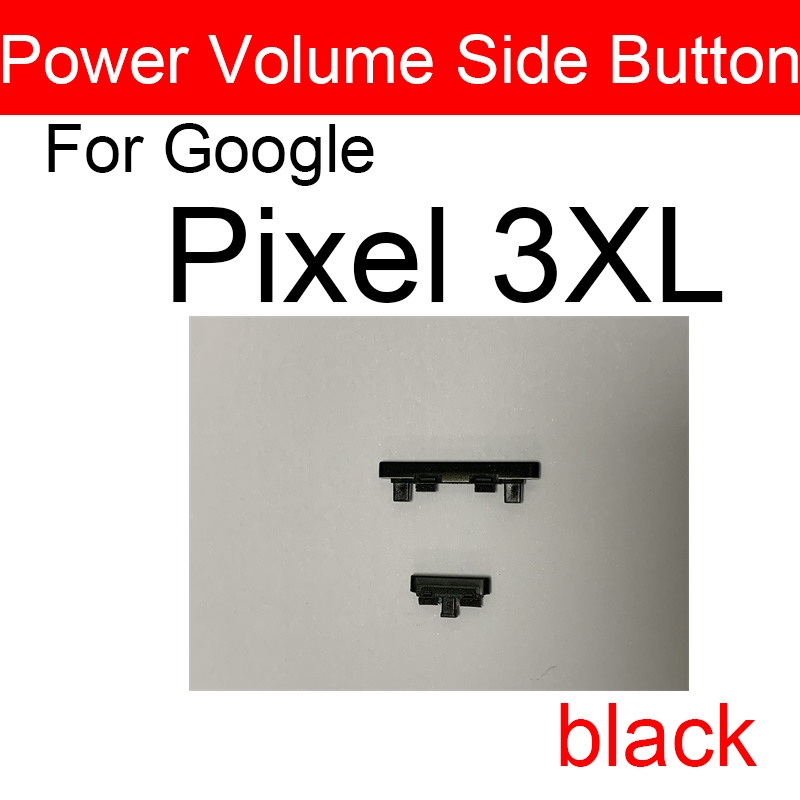 moc &wzmacniacz; Tom bok przycisk dla Google piksel 3 3A 3XL XL moc Tom bok klucz naprawa Części: Pixel 3XL-czarny