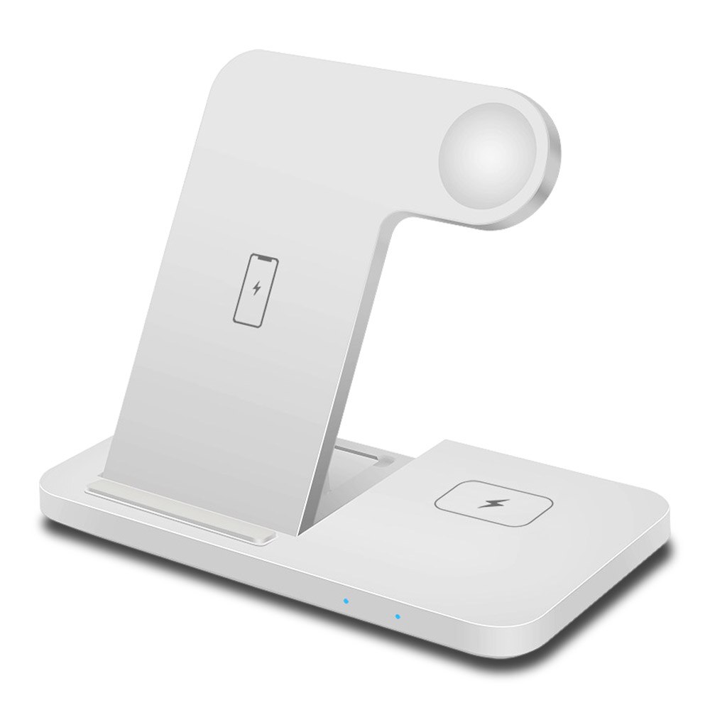 Kabellose ladestation für iphone 13, 12, 3 in 11 xs ,  x 8, apple watch  se 6, 5, 4, 3 und 1 qi pro 15w mit schnellladefunktion: Typ 02 weiß