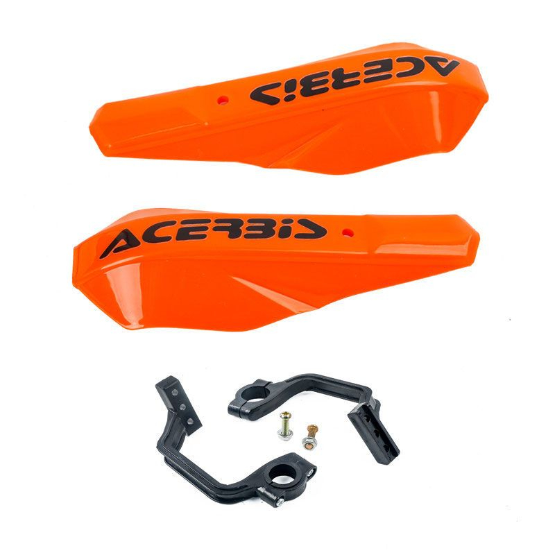 Para ktm honda yamaha suzuki pit bicicleta da universal motocicleta mão guardas lidar protetor handguard guiador pro: Laranja