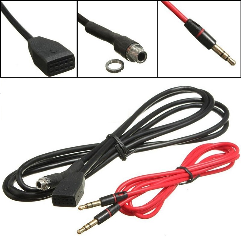 Car Style 3.5mm AUX Input Mode Cable Mountable Socket for BMW- E46 98-06 Aux-in Audio Adapter Cable for Phone Now