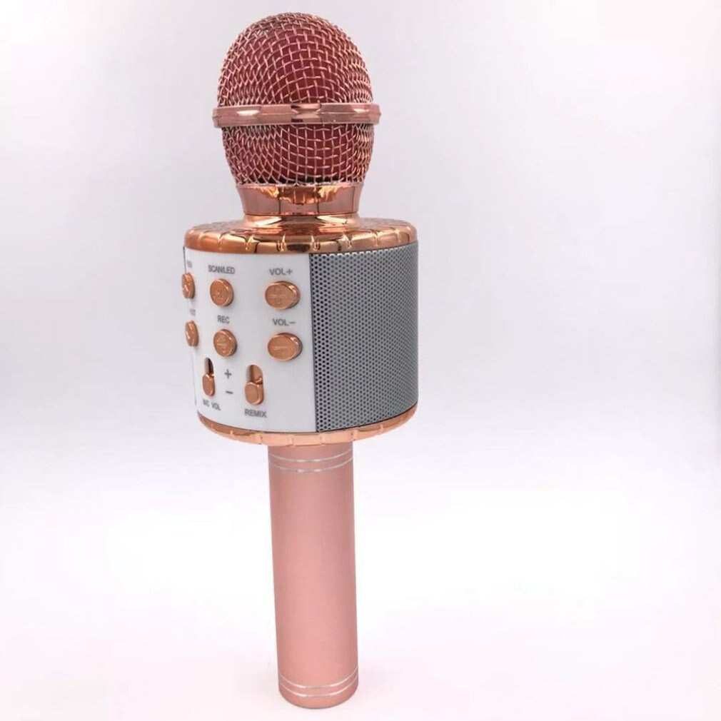 Bluetooth Karaoke Microphone Wireless Microphone Professiona Speaker Handheld Microfone Player Singing Recorder Mic