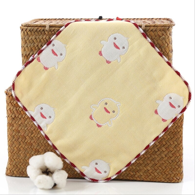Baby Bibs 6 Layers Gauze Boy Girl Bandana Water Absorb Bib Burp Cloth Cotton Baby Scarf Burp Baby Christmas Accessories
