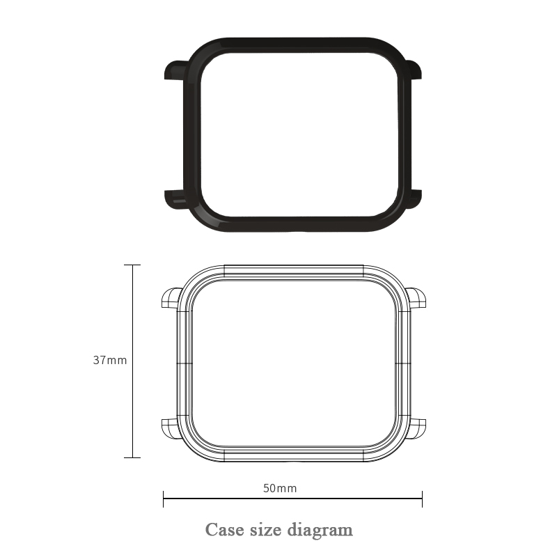 Funda para Huami Amazfit Bip Band, accesorios para reloj inteligente, marco Protector de PC, correa de muñeca de silicona para Amazfit Bip