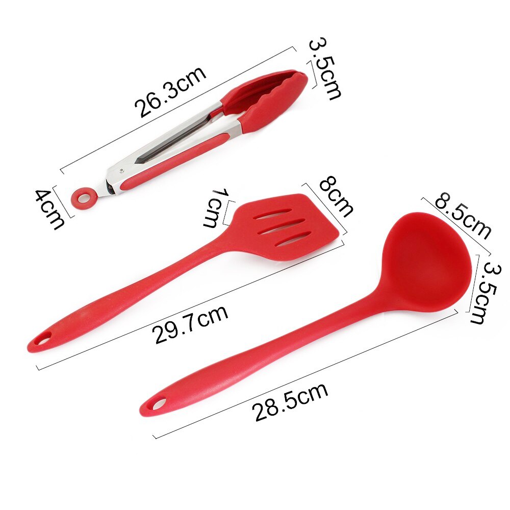 Ustensiles de cuisine antiadhésifs ensemble de ustensiles de cuisine en Silicone Gadgets de cuisine spatule cuillère ustensiles de cuisine bricolage outils de cuisine