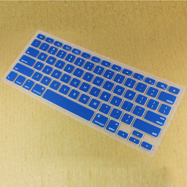 For Apple Macbook Pro Retina 13" 15" 17" inch color Protector Cover Silicone Keyboard Skin Cover Film For Mac book Air 13.3: darkblue