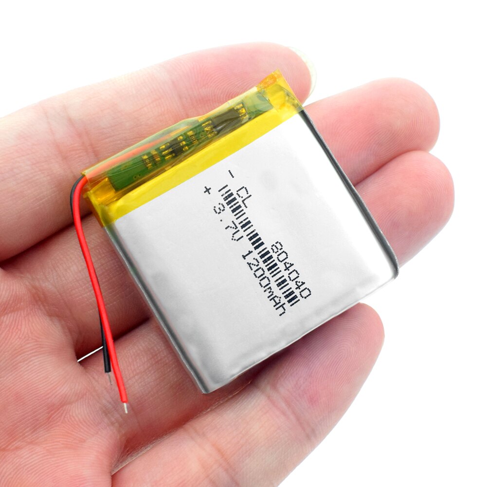 3.7V polymer lithium battery 804040 1200mAh large capacity Rechargeable Li-ion Cells For Camera MP3 MP4 MP5 GPS DVD LED Light