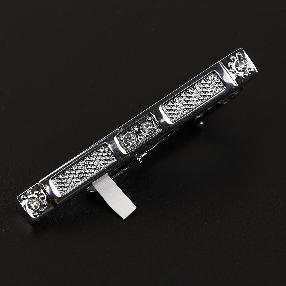 Brand Tie Clip Sieraden Eenvoudige Emaille Mens Business Luxe Bar Pinch Sluiting Tie Pin: 17