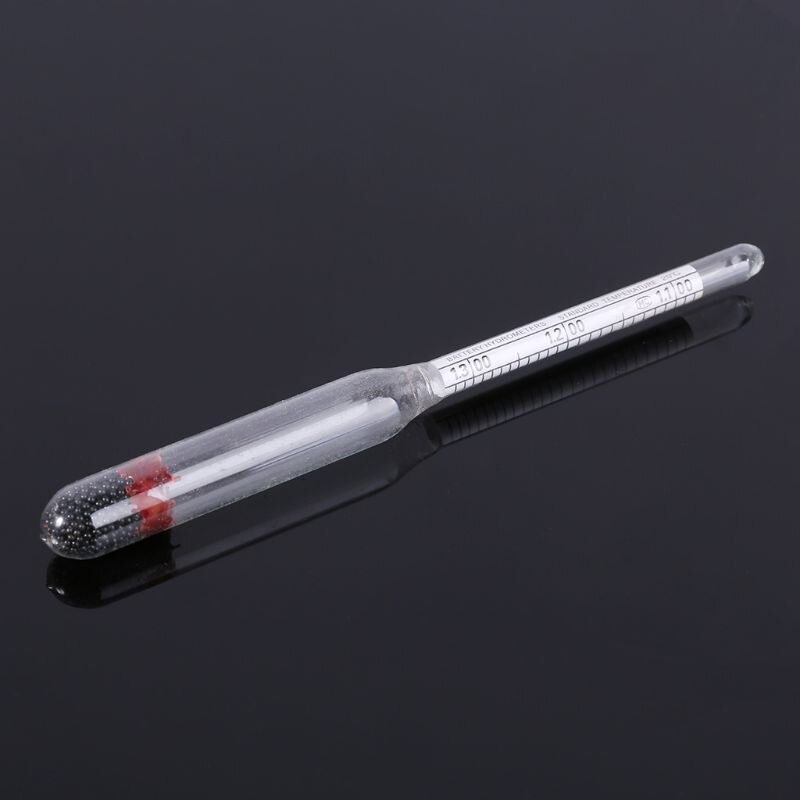 Testeur d'hydromètre de batterie noir, Zone colorée 1.1 – 1.3, électrolyte acide plomb, hydromètre inondé