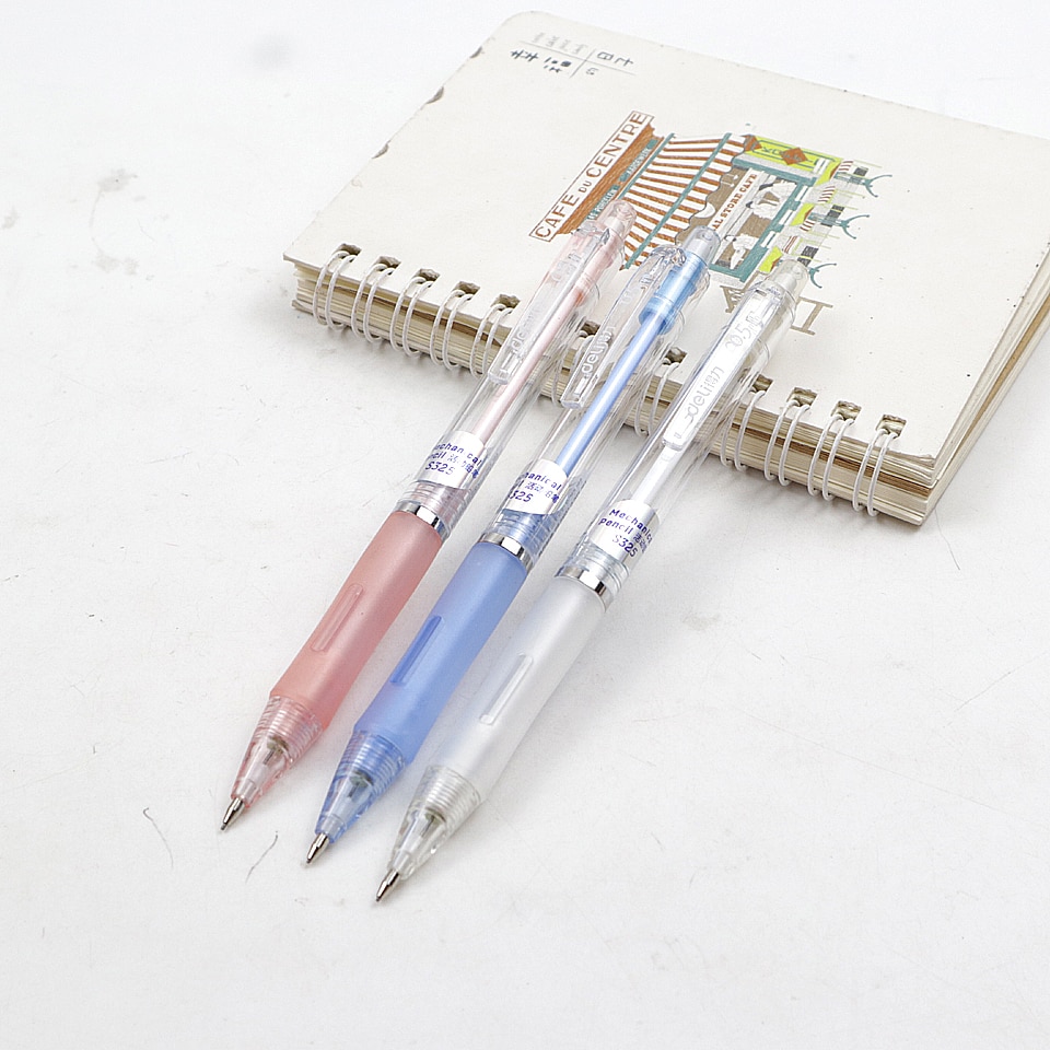 Mechanical Pencil 0.5/0.7mm 2B Cute Plastic Translucent Automatic Pencil Drafting Painting For Student School Office Supplies