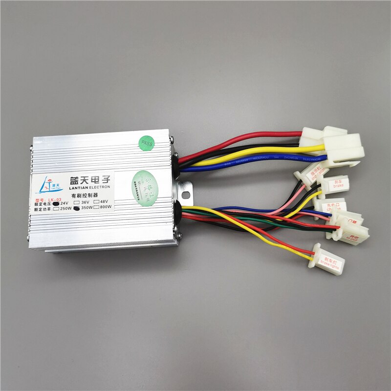 Brushed DC motor controller for electric bicycle scooter motor 24V36V48V350W electric tricycle accessories LK-03
