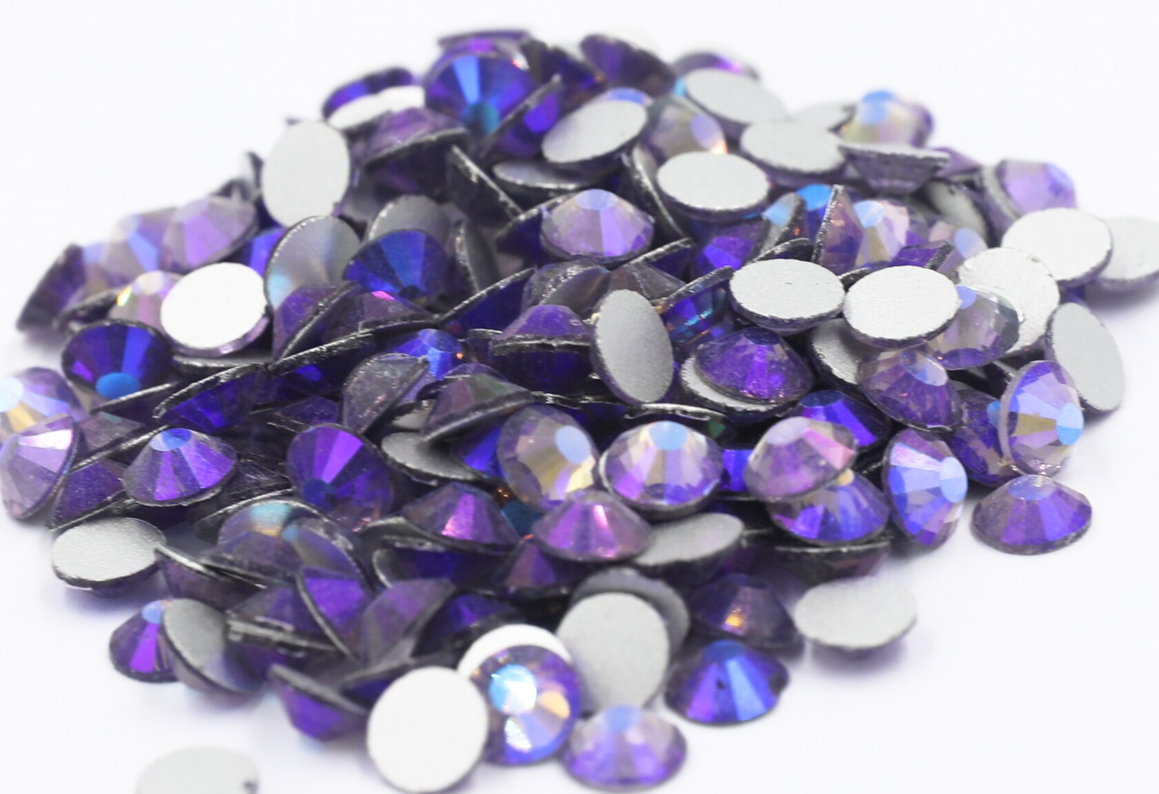 Violet Ab SS3 ~ SS30 Niet Hotfix Strass Стразы Plaksteen Glas Stone Nail Rhinestones Diamant Voor Diy Nail Decorations