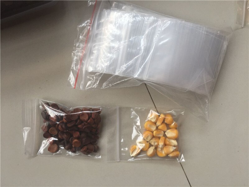 50 pcs Ziplock Zip Zipped Lock Reclosable Plastic Poly Clear Bags