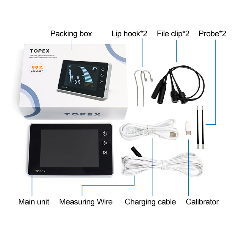 Localizador Dental Endo Apex, odontología, endodoncia, medición del conducto radicular, Mini instrumentos localizados de conducto radicular, herramienta de odontología