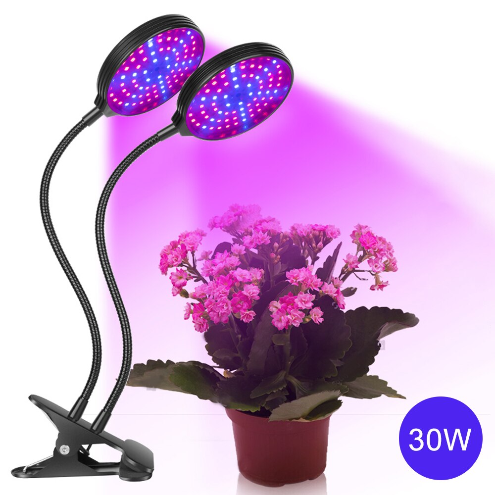 Full Spectrum LED Grow Light Waterproof Clip-on USB Powered Phyto Lamp Desktop Plant Growth Lighting For Indoor Flowers: 30W
