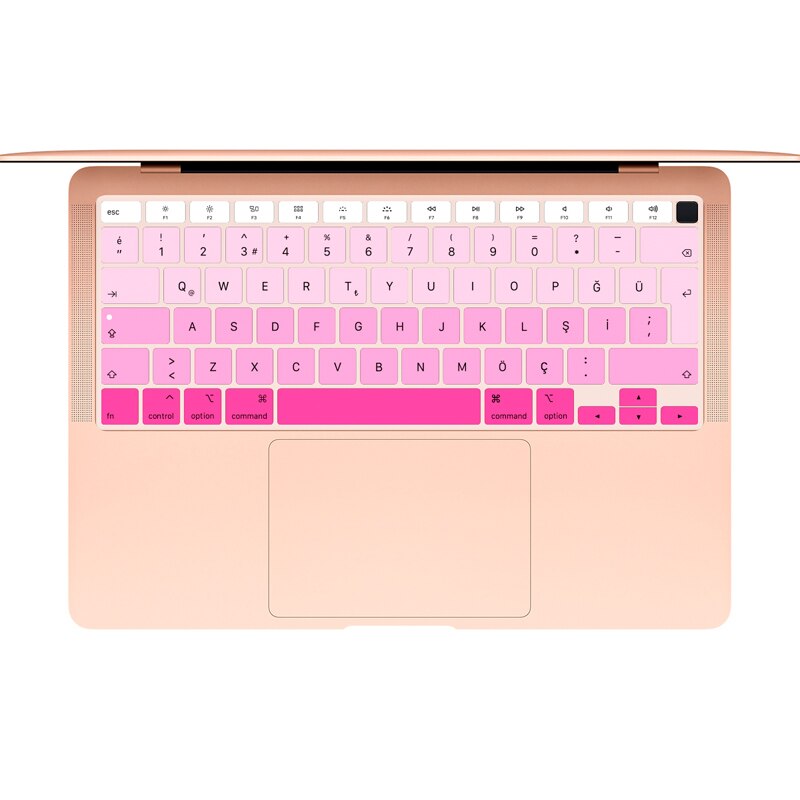 Turkish Silicone EU Version Keyboard Cover Protector Skin For MacBook Newest Air 13 touch bar ID A2179 M1 A2337 Release