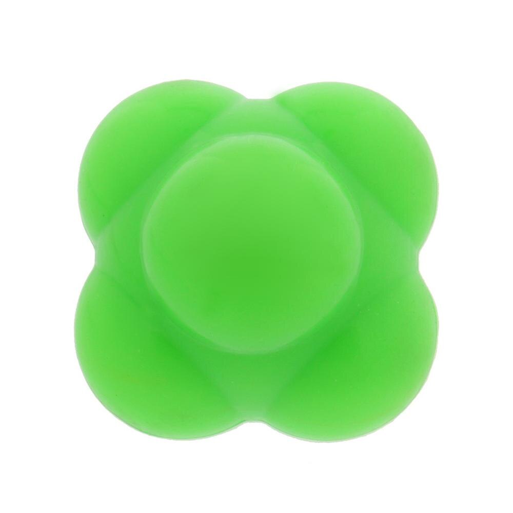 Silicone hexagon ball Speed and agility fitness Highly difficult physical training reaction ball sensitive fitness workout: Green