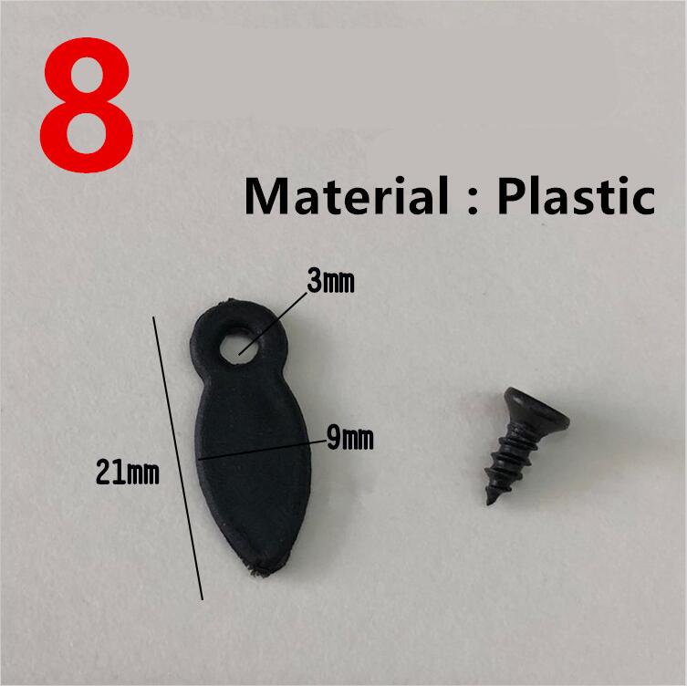 50pc sorte klar metal plastik fotoramme spejl bagplade drejeknap roterende låseknapper til fastgørelse af brad billedramme tilbehør: 8