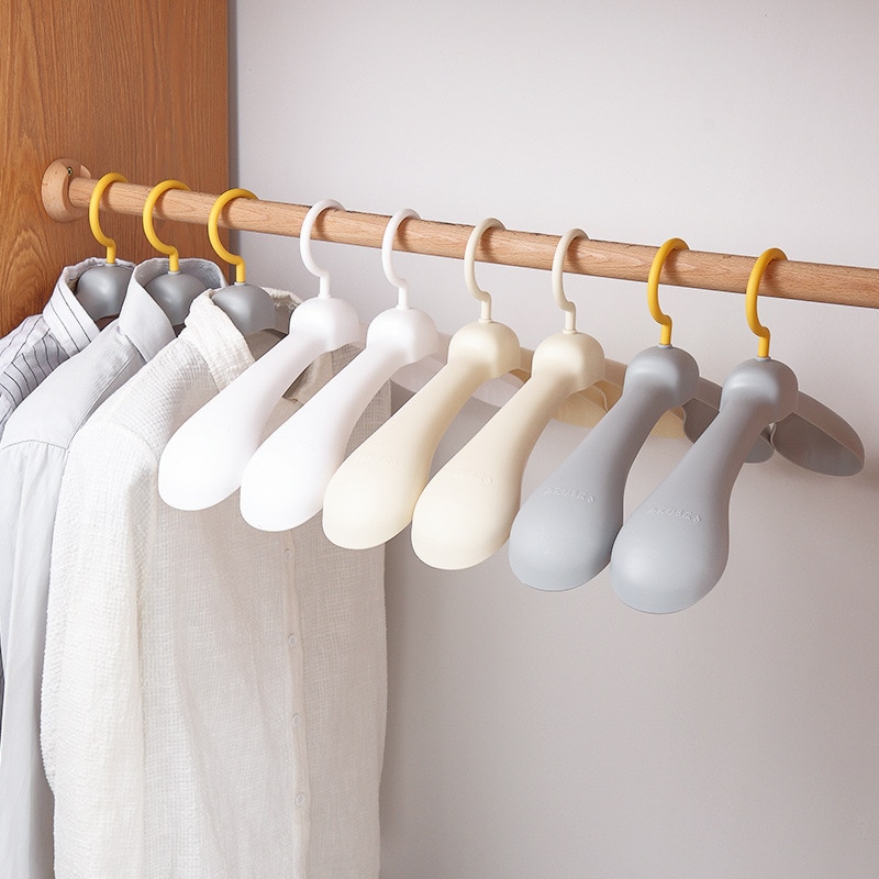 5- pakke tilsyneladende tøjbøjle under-husstand bred skulder plast ikke taske skridsikker kludstativ krog tørrestativ