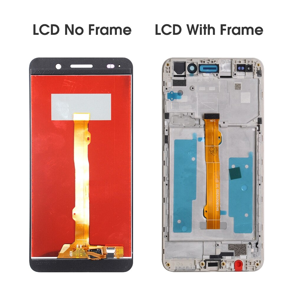 Display original para huawei y6 ii lcd tela de toque digitador assembléia com quadro para huawei honor 5a y6ii CAM-L23 CAM-L03 lcd