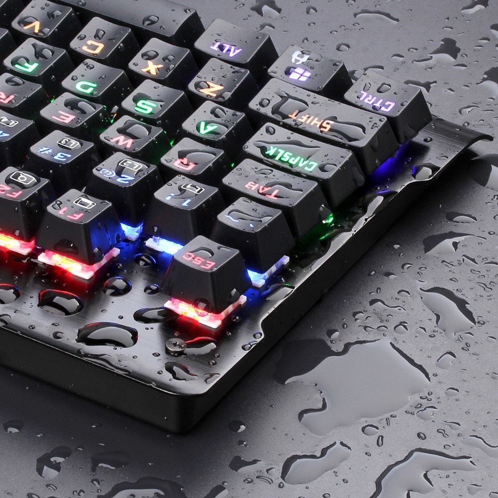 Redragon K561 VISNU Mechanical Gaming Keyboard RGB Backlit 87 Keys Anti-ghosting Waterproof Keypad with Clicky Blue Switch PC