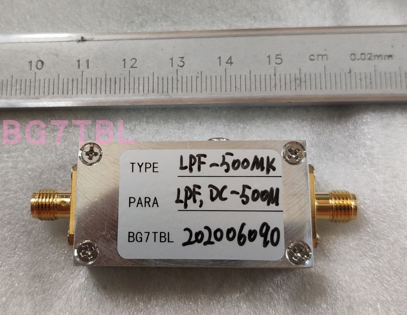 By BG7TBL 1MHz 5MHz 10MHz 30MHz 40MHz 100MHz 500MHz 1GHz Low Pass Filter LPF For Ham Radio