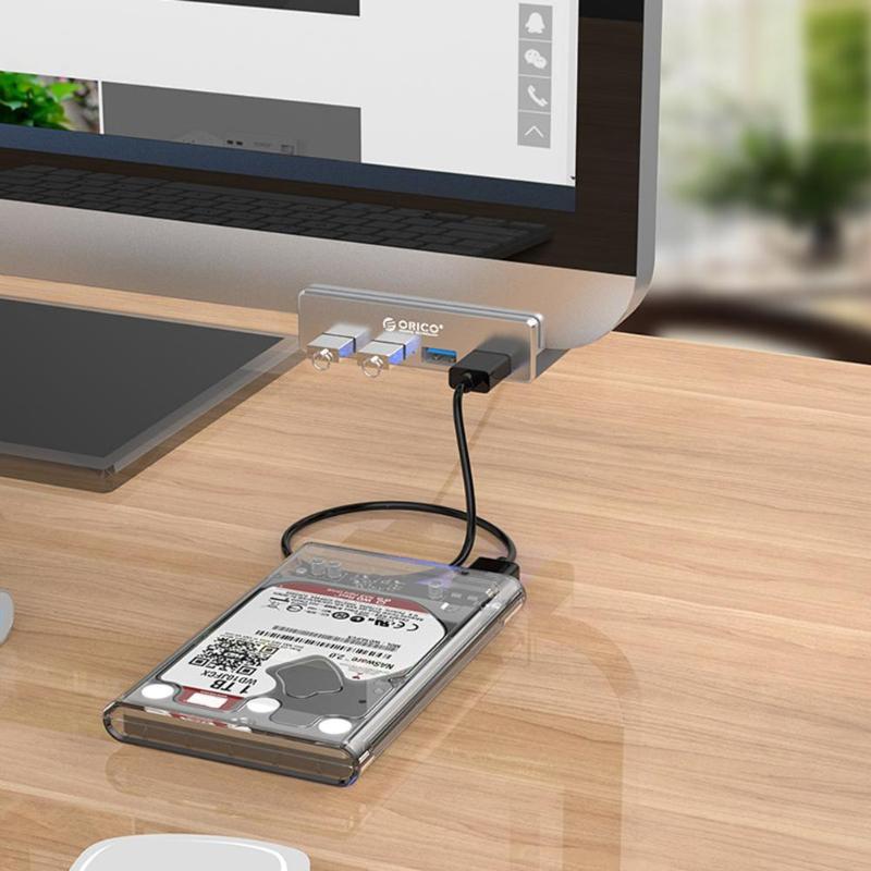 ORICO 4 Ports USB Hub High Speed Display USB 3.0 Usb Splitter for Macbook Air Laptop PC Computer Hubs 10-30mm Adjustable Clip
