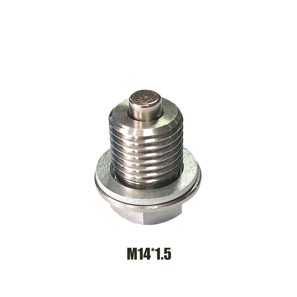 M14*1.5Auto Screw Cap Magnetic Oil Drain Plug Neo Magnets Oil Drain Sump Nut Drain Bolt Silver For Auto Car Accessories Tools: M14x1.5