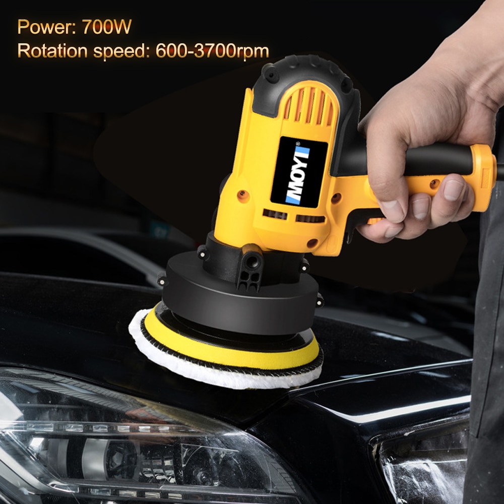 700W 600-3700rmp Car Polisher Electric Car Polishing Machine Waxing Machine Automobile Polishing Power Tool for Furniture Floor