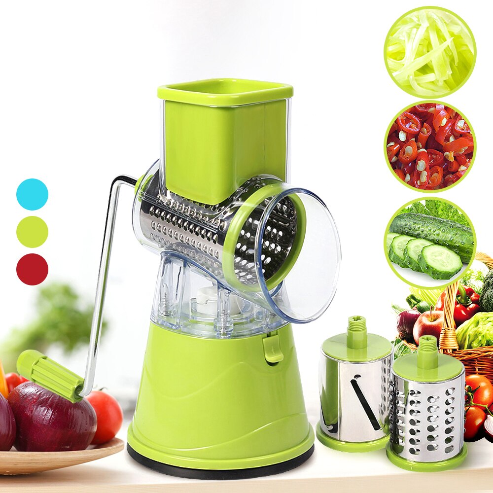 Vegetable Cutter Round Slicer Potato Carrot Cheese Shredder Food Processor Vegetable Chopper kitchen Roller Gadgets Tool
