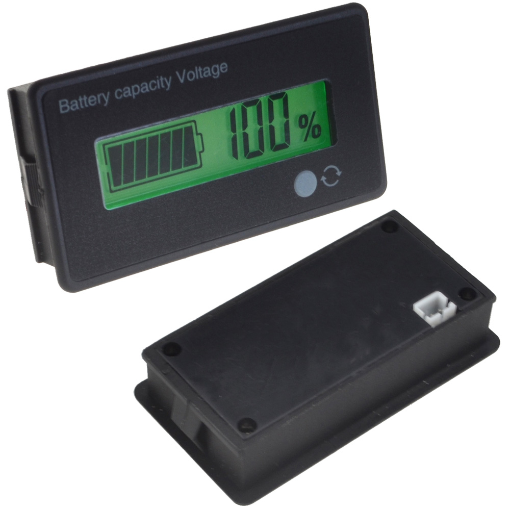 Wskaźnik Pojemności Akumulatora Samochodowego 12V 24V 36V 48V 60V 72V 84V Cyfrowy Woltomierz próbnik Napięcia Miernik