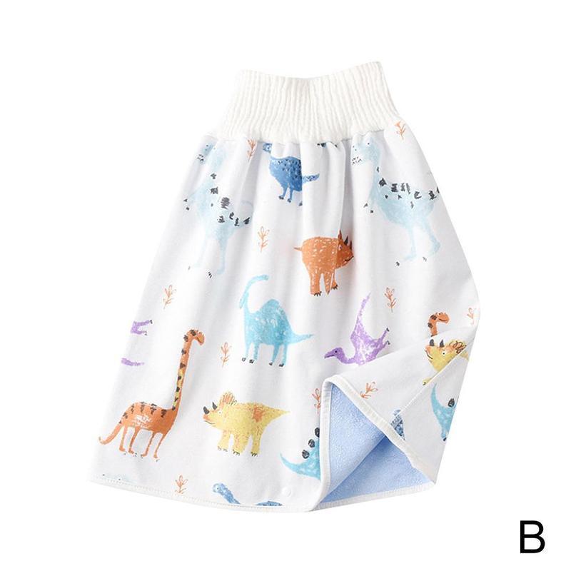 Bekväma shorts för blöjkjol för barn 2 in 1 vattentäta och absorberande shorts för blöjor för barn: B / L