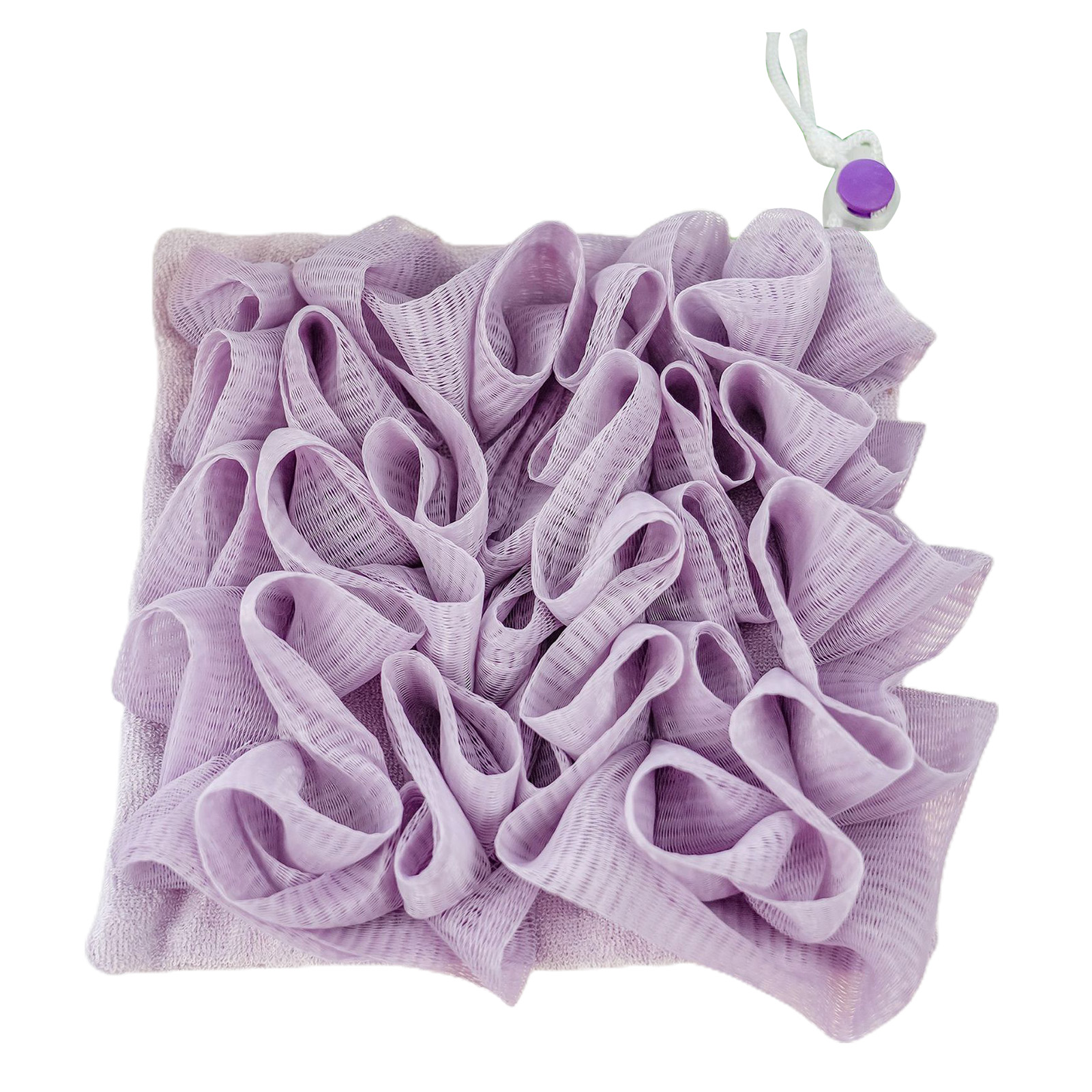 2 In1 Body Bad Spons Super Zachte Exfoliërende Loofahs Douchebal Hantable Scrub Handdoek Badbal Voor Lichaamsreinigingsborstel: green