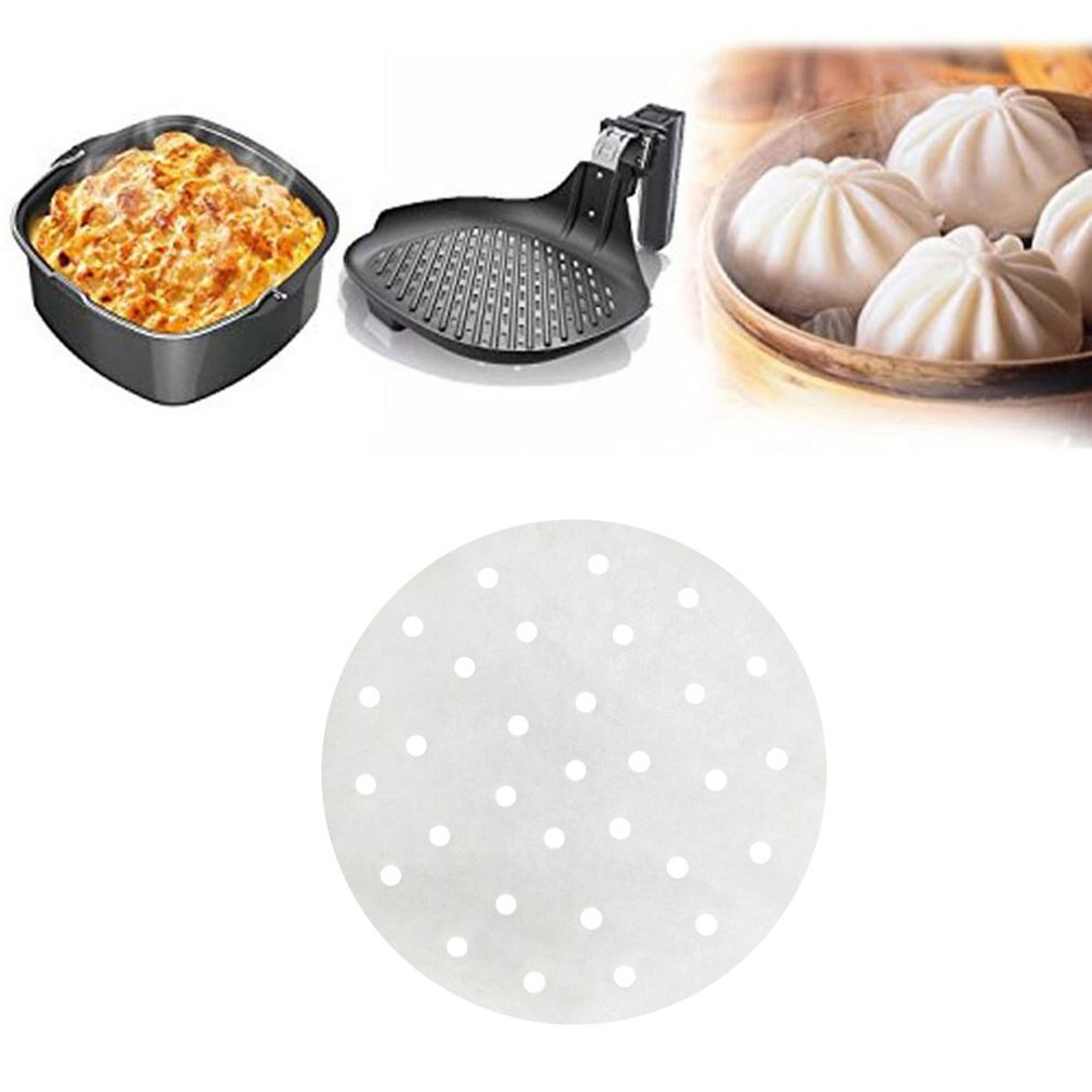 Oil Absorption Paper Silicone Oil Paper Kitchen Steamer Paper Air Fryer Pad Paper Baking Oil Paper Oven Paper