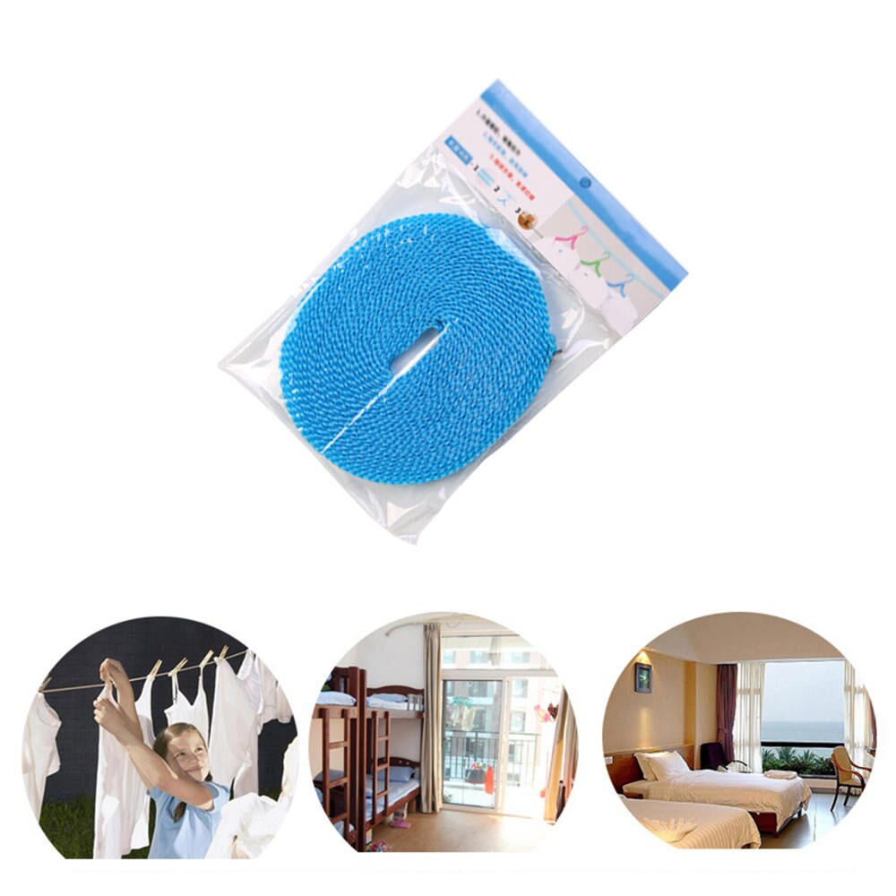 8M Outdoor Travel Business Clothesline Washing Clothes Line Rope Practical Portable Clothes Rope Random Color