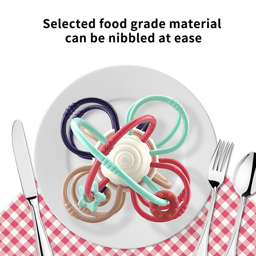 Baby Speelgoed Voor Peuters 0 12 Maanden Jongens Meisjes Baby Bed Rammelaar Bel Zachte Bijtring Plastic Activiteit Spel Bal